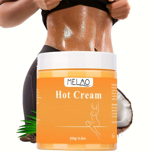 Organic Hot Cream Massage Gel - Moisturizing & Firming with Vitamin E & C